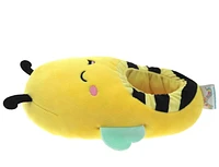 Girls Sunny bee  Squishmallows plush slippers., Available in Sizes:  S(11/12), M(13/1), L(2/3)