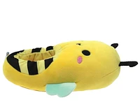 Girls Sunny bee  Squishmallows plush slippers., Available in Sizes:  S(11/12), M(13/1), L(2/3)