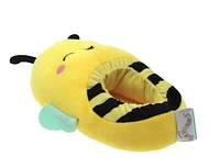 Girls Sunny bee  Squishmallows plush slippers., Available in Sizes:  S(11/12), M(13/1), L(2/3)