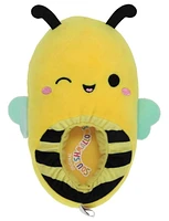 Girls Sunny bee  Squishmallows plush slippers., Available in Sizes:  S(11/12), M(13/1), L(2/3)