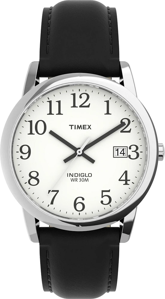 Timex® Easy Reader® Leather Strap Watch