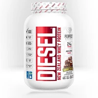 PERFECT Sports - DIESEL New Zealand Whey Protein, Grass-Fed + Pasture-Raised Whey Protein Powder, Gluten-Free, Chocolate Obsession, 2 lbs, Whey Protein, 2lb