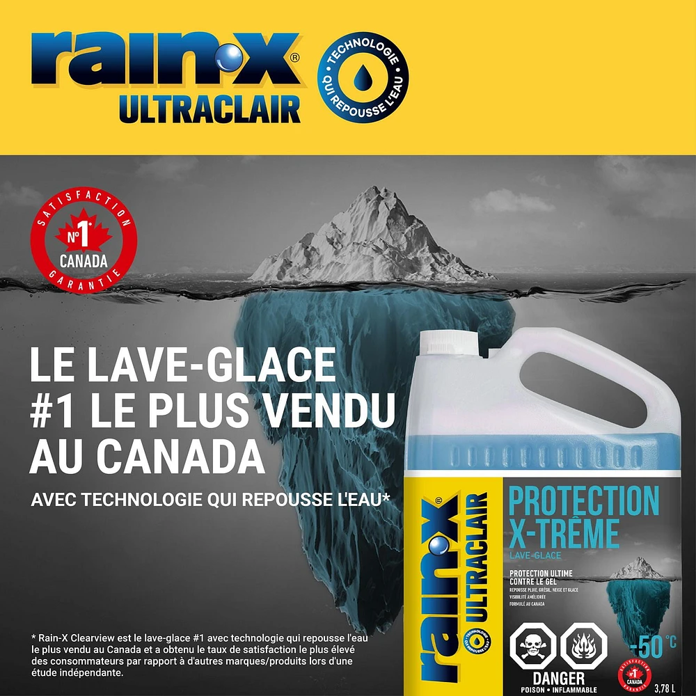 Rain-X ClearView - X-Treme Protection Windshield Washer Fluid, -50°C