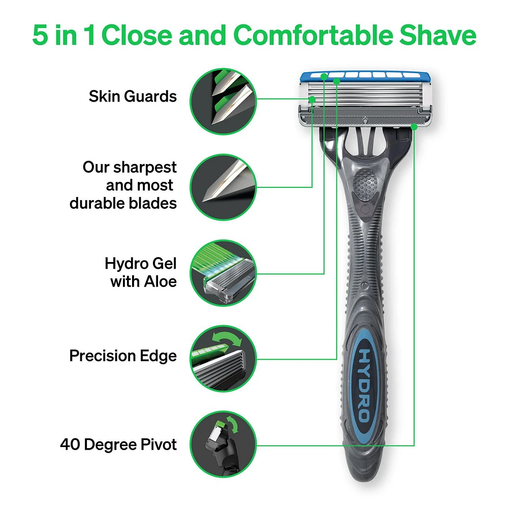 Schick Hydro Sensitive Skin Disposable Men’s Razor - 2 Disposable Razors