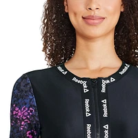 Reebok Long Sleeve Zip Up One Piece, <br>Reebok Swimwear