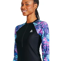 Rashguard À Manches Longues Reebok Pour Femmes Maillots De Bain