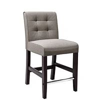 CorLiving Antonio Grey Tweed Fabric Counter Height Barstool