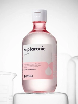 SNP Prep Peptaronic Toner 320ml, Peptide & hyaluronic acid toner boosts skin