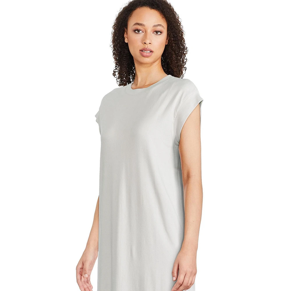 Robe t-shirt mi-longue George pour femmes Tailles TP–TTG