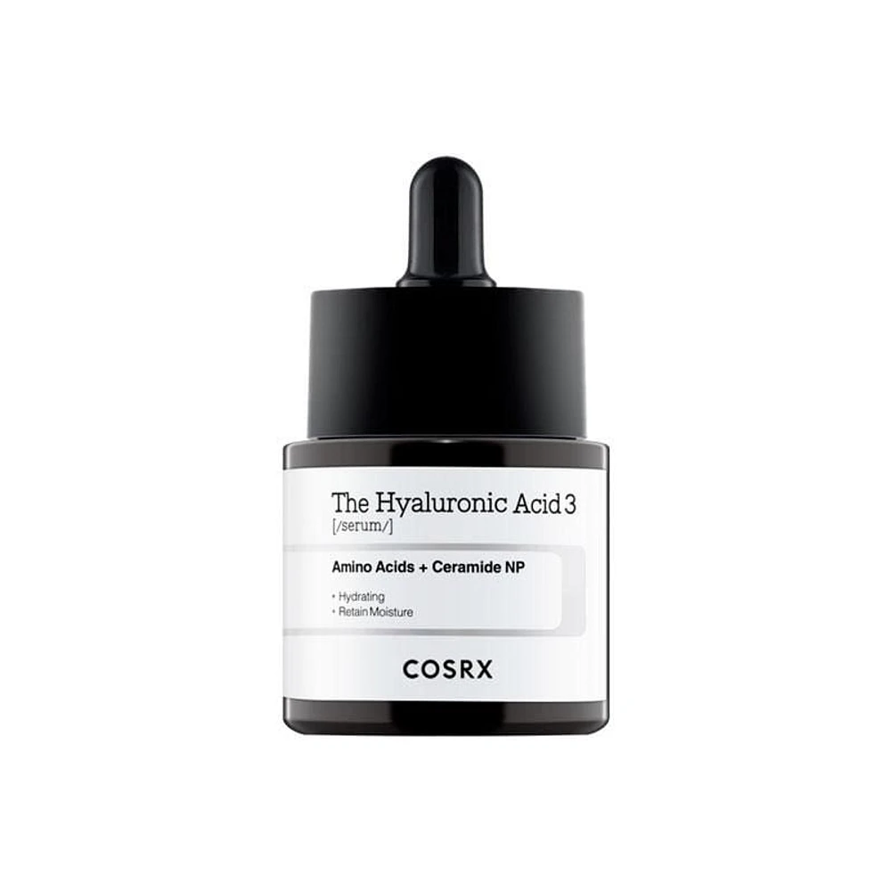 COSRX The Hyaluronic Acid 3 Serum 20g, 3% Hyaluronic serum hydrates & plumps skin