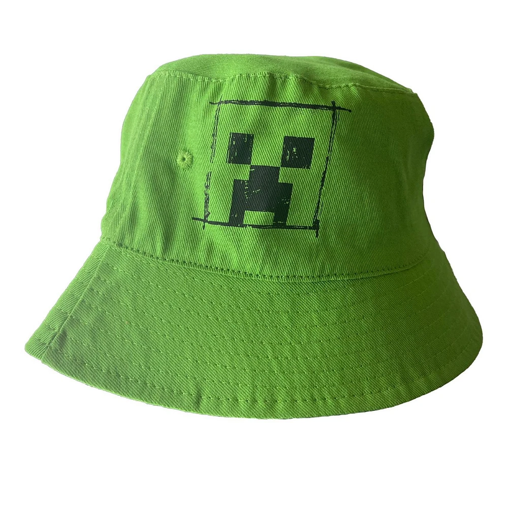 Minecraft Big Boys Creeper Sssssketch Bucket Hat