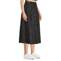 Jupe mi-longue boutonnée à l’avant George pour femmes Tailles TP–TTG