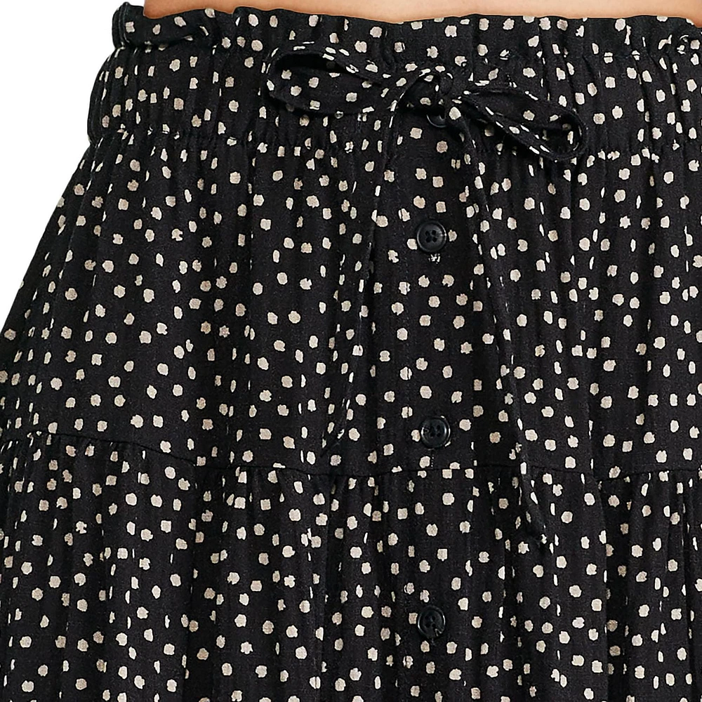 Jupe mi-longue boutonnée à l’avant George pour femmes Tailles TP–TTG