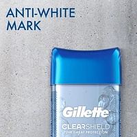 Antisudorifique et désodorisant en gel transparent Gillette pour hommes Pluie tropicale paquet jumelé, 108 g chacun