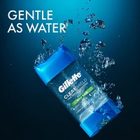 Antisudorifique et désodorisant en gel transparent Gillette pour hommes Pluie tropicale paquet jumelé, 108 g chacun
