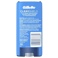 Antisudorifique et désodorisant en gel transparent Gillette pour hommes Pluie tropicale paquet jumelé, 108 g chacun