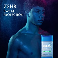 Antisudorifique et désodorisant en gel transparent Gillette pour hommes Pluie tropicale paquet jumelé, 108 g chacun