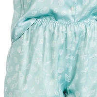 Pyjama 2 pièces en satin George pour femmes Tailles TP–TTG
