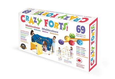 Crazy Forts- Multi Colour, 69 piece Fort