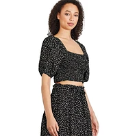 George Women's Smocked Bodice Top, Sizes XS-XXL