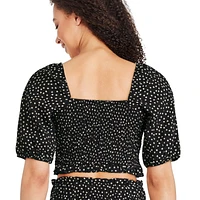 George Women's Smocked Bodice Top, Sizes XS-XXL
