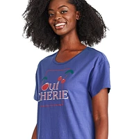 Chemise de nuit à encolure ras du cou George pour femmes
