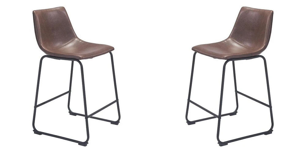 Heavenly Collection Brown Counter Stool