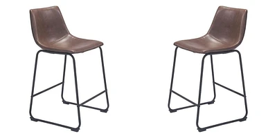 Heavenly Collection Brown Counter Stool