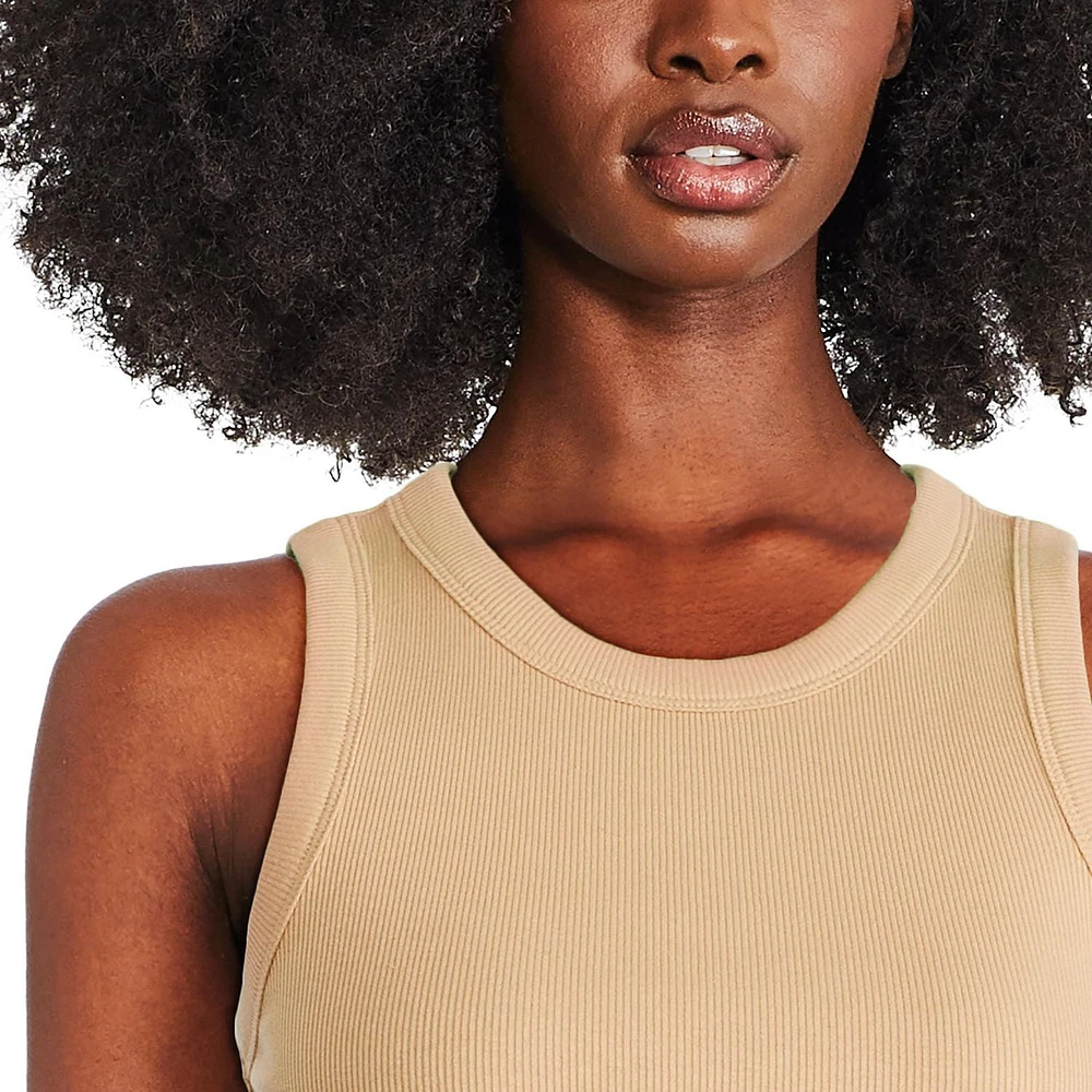 Débardeur côtelé à col haut George pour femmes Tailles TP–TTG