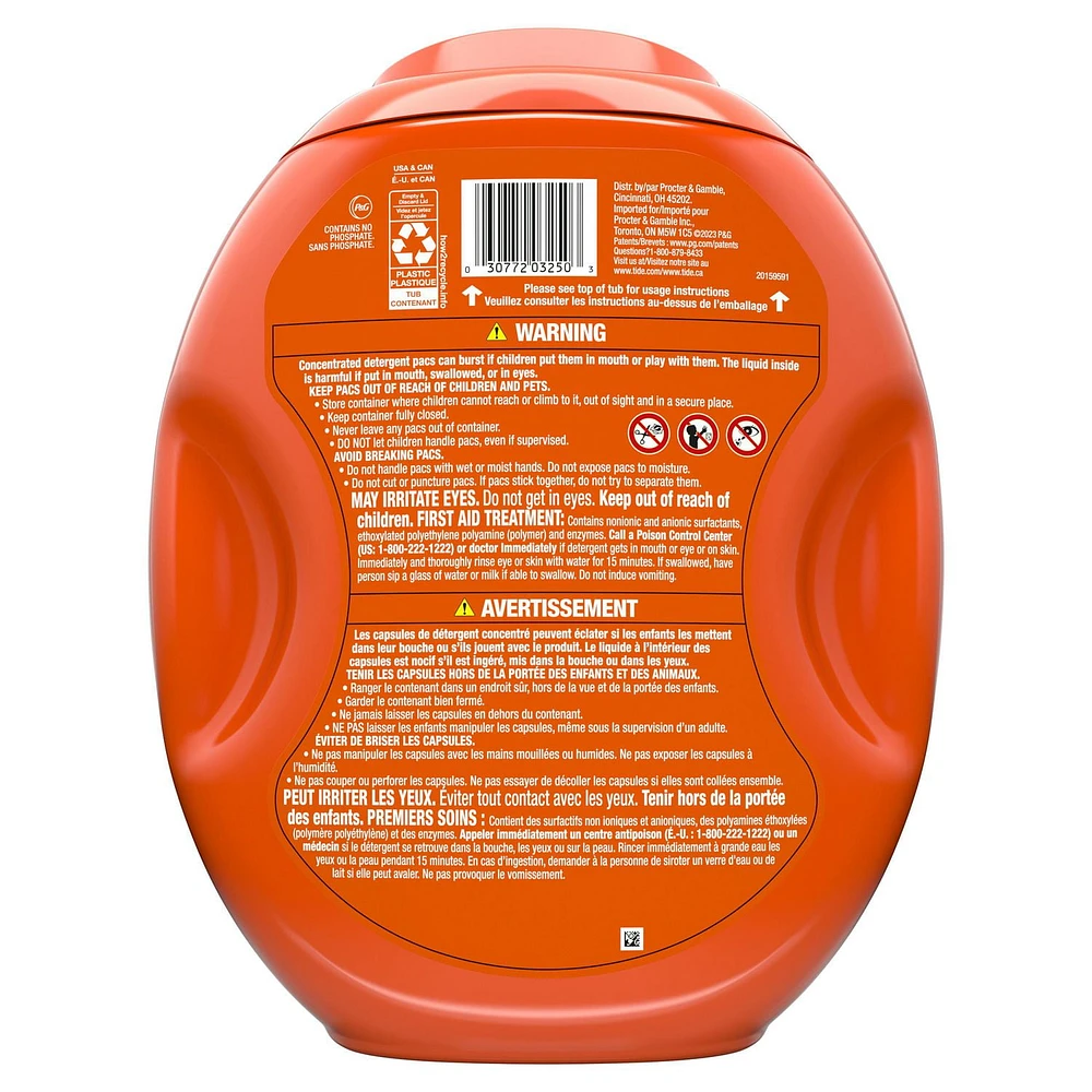 Tide PODS Laundry Detergent Soap Pacs, HE Compatible, Powerful 3-in-1 Clean in one Step, Spring Meadow Scent, 112CT