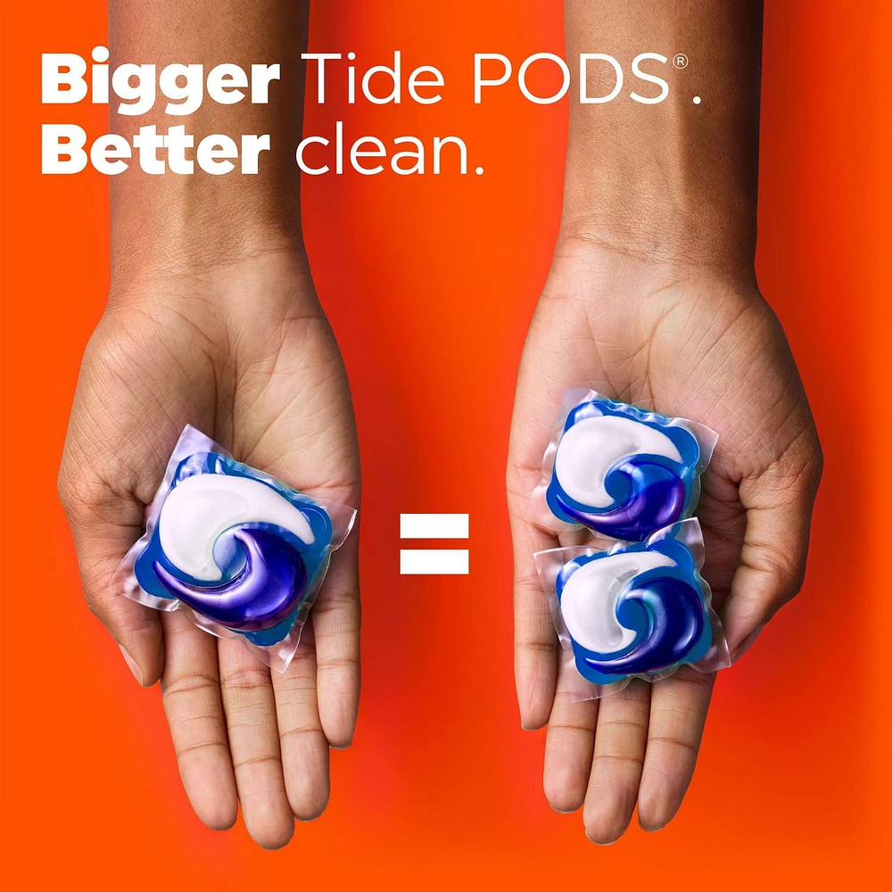 Tide Hygienic Clean Heavy 10x Duty Power PODS Laundry Detergent Pacs, Original Scent, For Visible and Invisible Dirt, 18CT