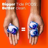 Tide Hygienic Clean Heavy 10x Duty Power PODS Laundry Detergent Pacs, Original Scent, For Visible and Invisible Dirt, 18CT