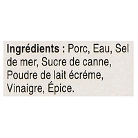 Saucisses de porc à déjeuner naturelles entièrement cuites Maple Leaf 300 g
