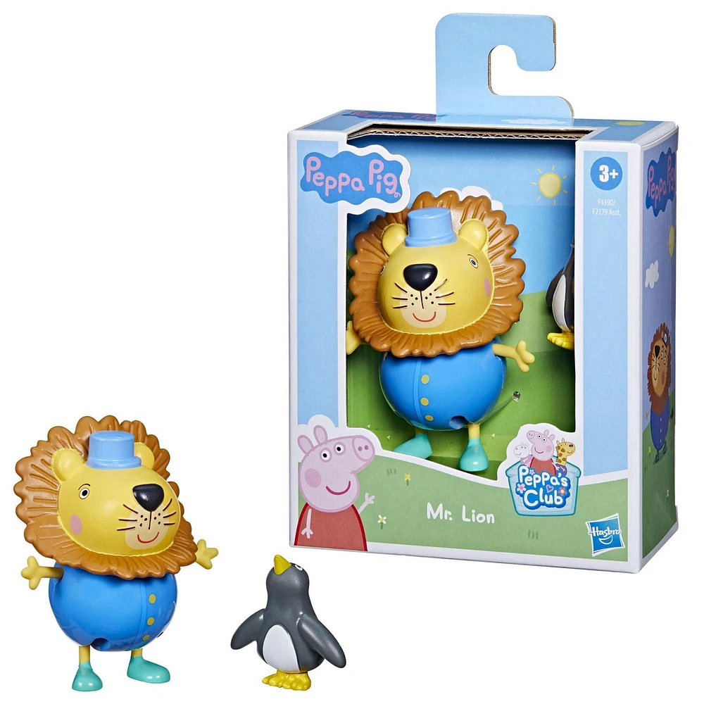 Peppa Pig Peppa’s Club Peppa’s Fun Friends Preschool Toy, Mr. Lion Figure, Ages 3 and Up