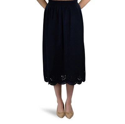 JUPE BB MIDI BRODÉE Tailles TP-TG