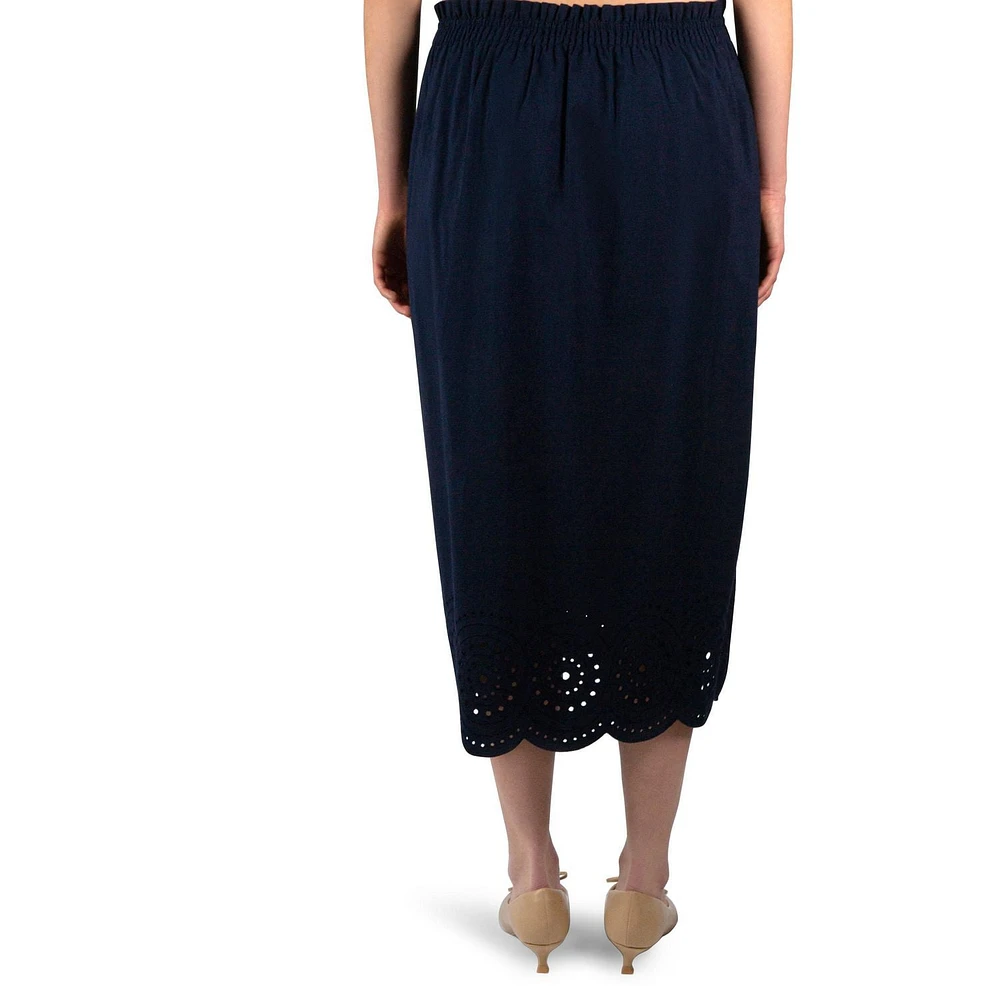 JUPE BB MIDI BRODÉE Tailles TP-TG