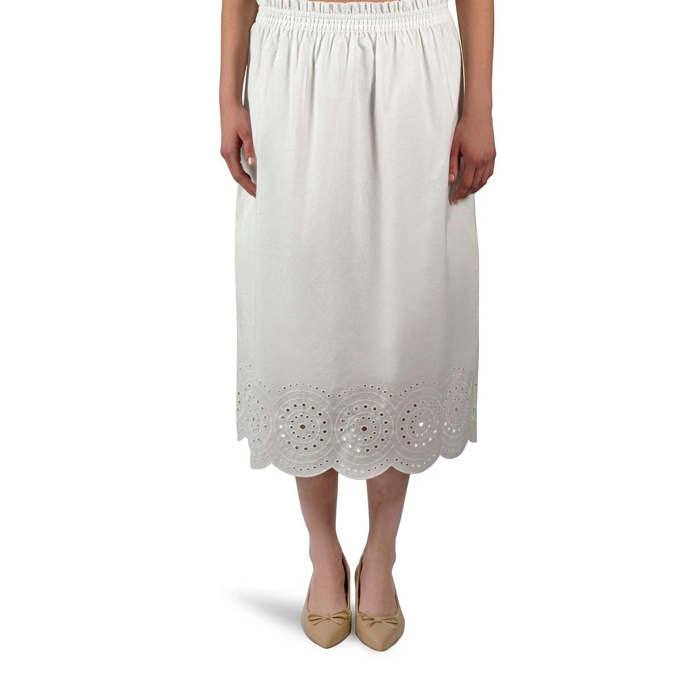 JUPE BB MIDI BRODÉE Tailles TP-TG