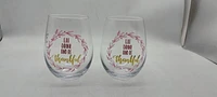 2022 Harvest Wine glass- Saying