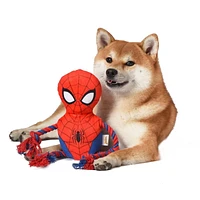 Jouet pour chien en corde en peluche avec couineur Spiderman