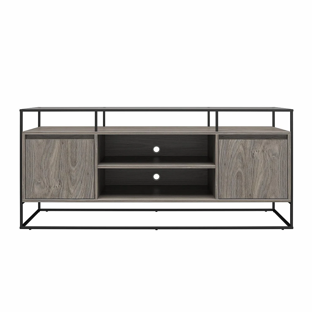 Ameriwood Home Camley Modern Media Console TV Stand for TVs up to 54", Plaster