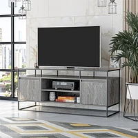 Ameriwood Home Camley Modern Media Console TV Stand for TVs up to 54", Plaster