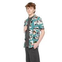 Chemise de vacances à manches courtes Jackson pour garçons Tailles M-TTG