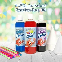 Nostalgia Kool-Aid Snow Cone Shaved Ice Machine - Retro Table-Top Slushie Machine Makes 20 Icy Treats - Includes 2 Reusable Plastic Cups & Ice Scoop - Blue