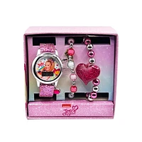 JOJO Kids flashing dial LCD Watch With Bracelet Set
