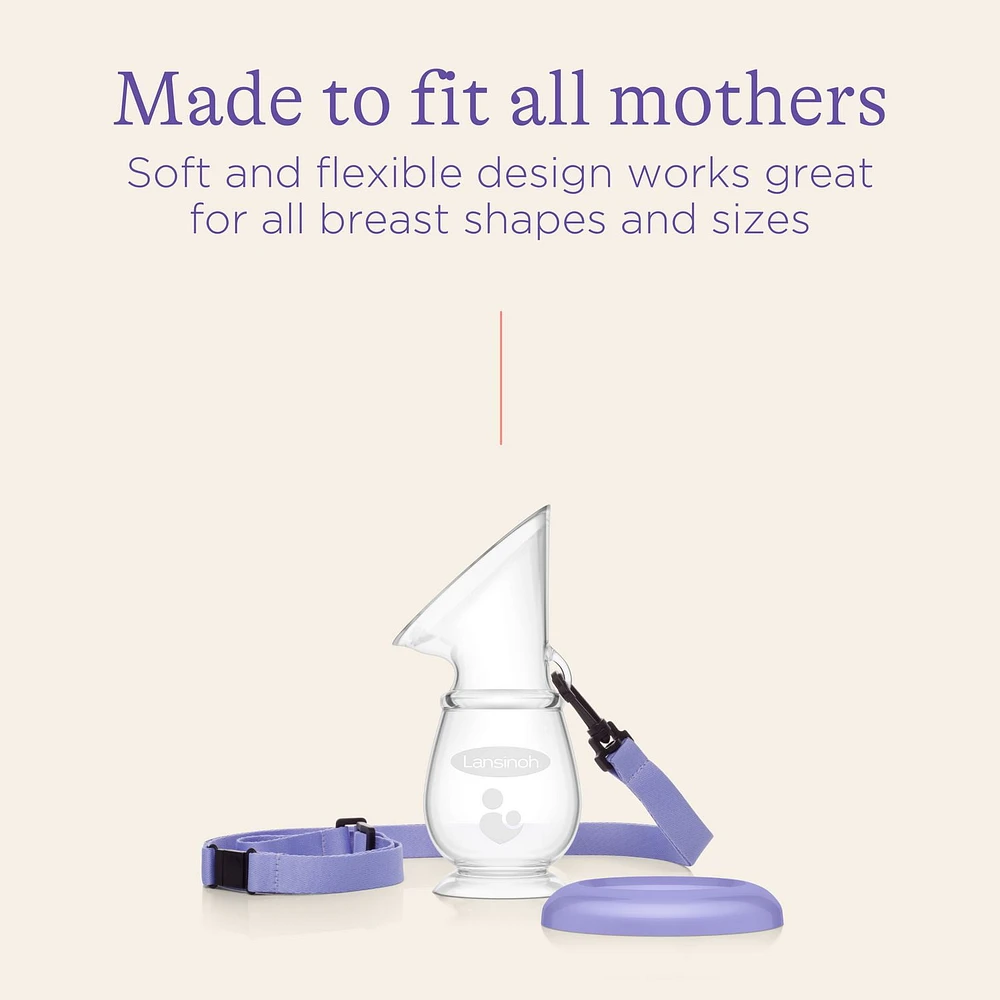 Lansinoh Silicone Breast Pump for Breastfeeding Moms