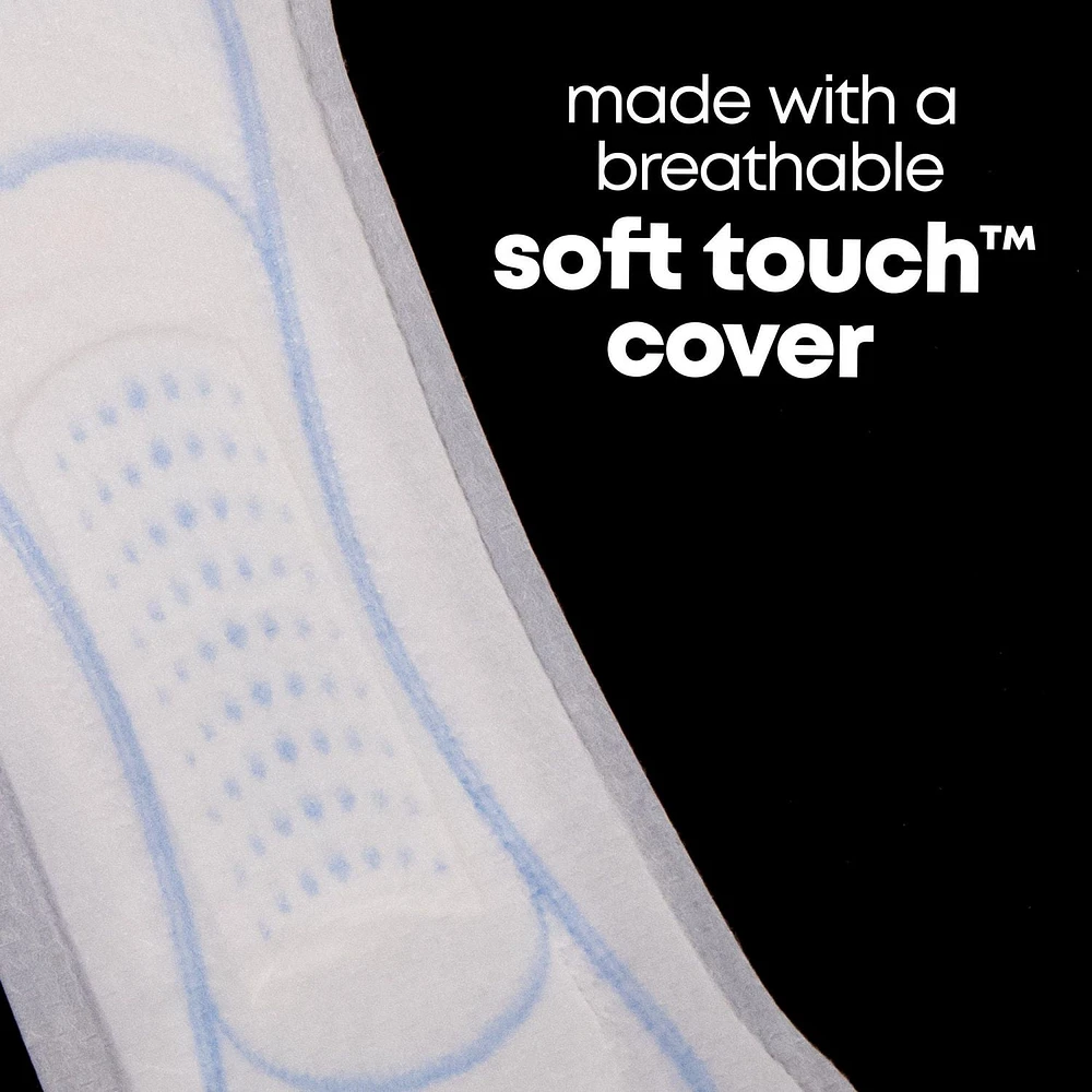 Serviettes ultraminces U by Kotex Clean & Secure, absorption régulière, sans parfum 60 Unités