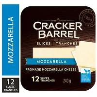 Cracker Barrel Mozzarella Cheese Slices, 12 Slices