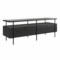 Wainwright TV Stand for TVs up to 60", Black Oak