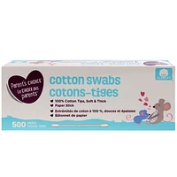 Parent’s Choice Cotton Swabs, 500 pack