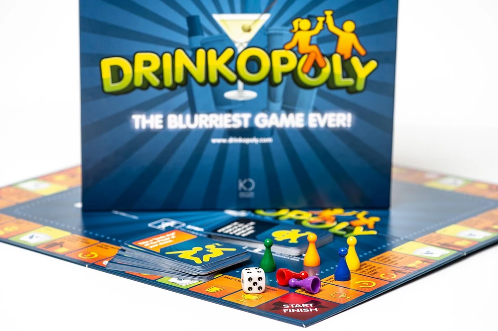 Drinkopoly Party-Game, Fun Drinking Board Game for Game Night